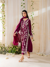 Magenta Embroidered 3Pc