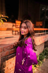 FLOWER EMBROIDERED 2PCS