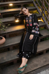 Decent Black Emb 2Pcs