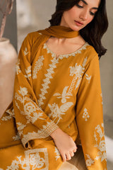 MUSTARD EMBROIDERY 3PC
