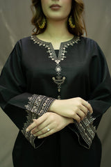 Black Elegant Stitched 2Pc