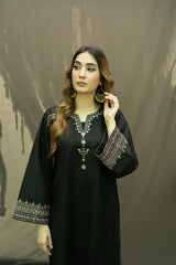 Black Elegant Stitched 2Pc