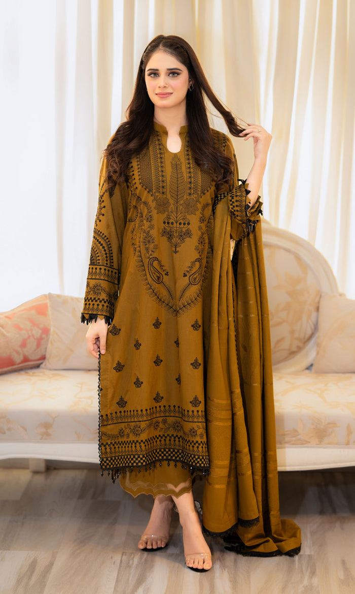 Zaitoon Embroidery 2Pcs